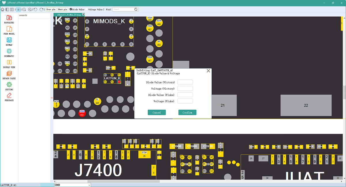 Edit the Data of Resistance Diagram