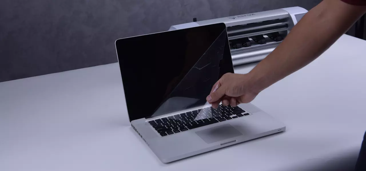 screen film cutting applied to the tablets