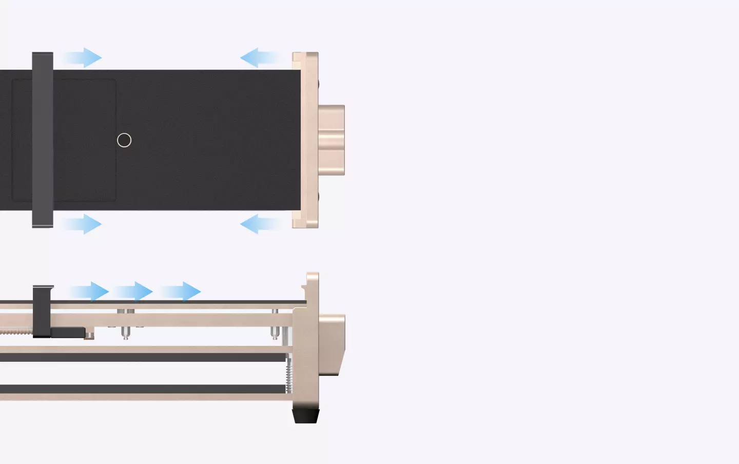 unique slot design no damage to the frame
