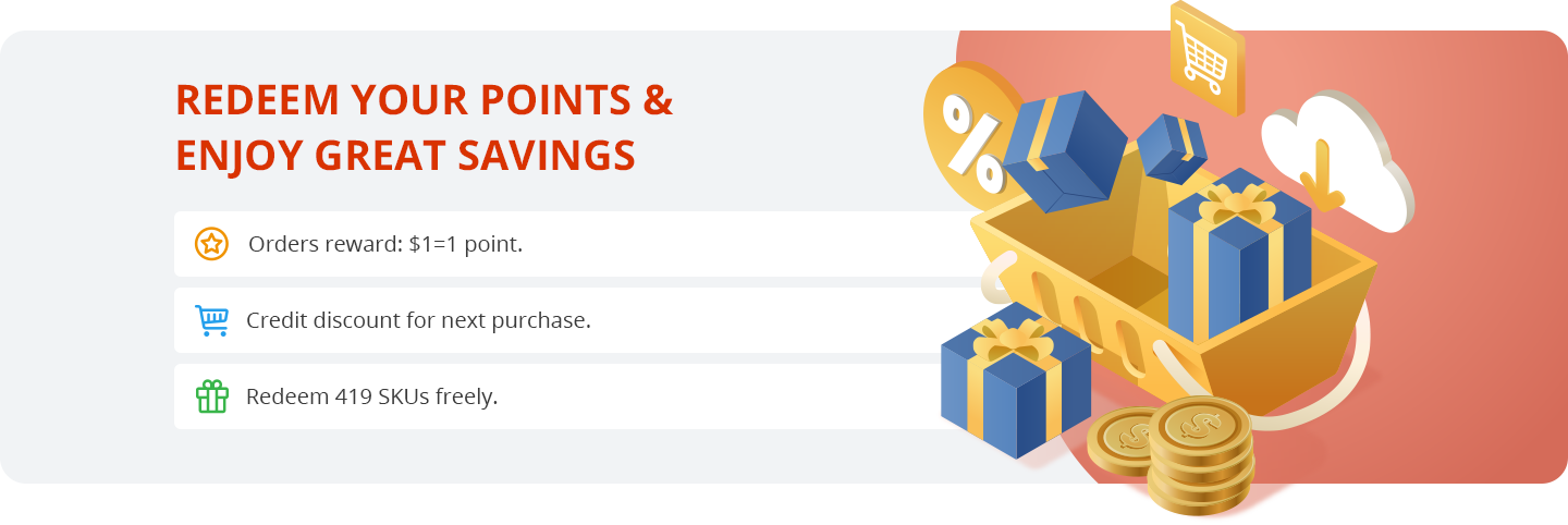 REDEEM YOUR POINTS & ENJOY GREAT SAVINGS